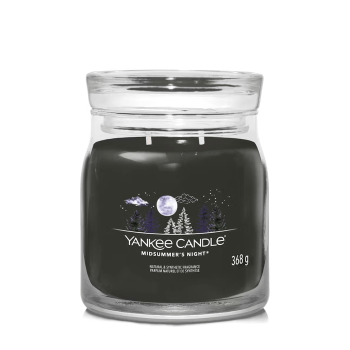 Yankee Candle Midsummer's Night medium Signature jar scented candle product image on white background