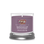 Yankee Candle Mystical Tarot Card Signature tumbler scented candle, lid as base, product image on white