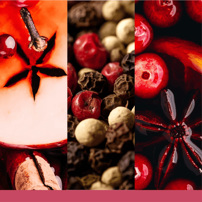 Fragrance notes for Santa on Skis: apple, pepper berries, and festive spice