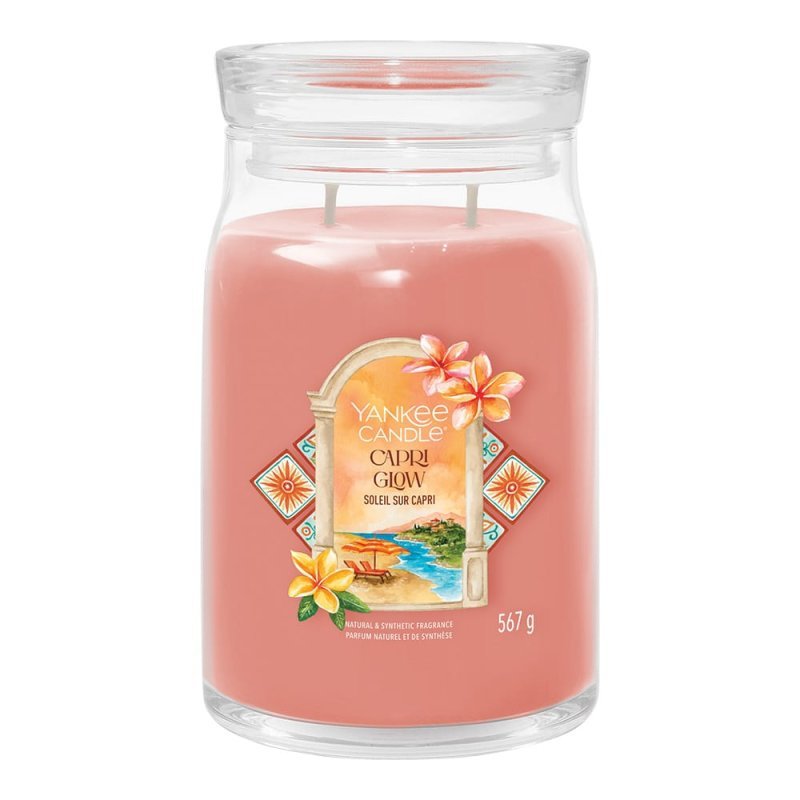 Yankee Candle Signature Large Jar Candle - Capri Glow - Something Different Gift Shop