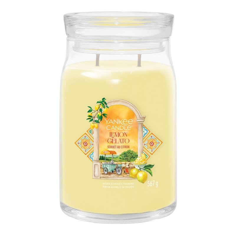 Yankee Candle Signature Large Jar Candle - Lemon Gelato - Something Different Gift Shop