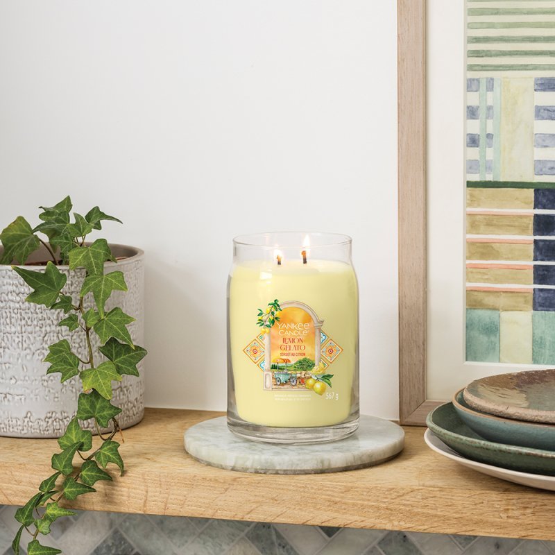 Yankee Candle Signature Large Jar Candle - Lemon Gelato - Something Different Gift Shop