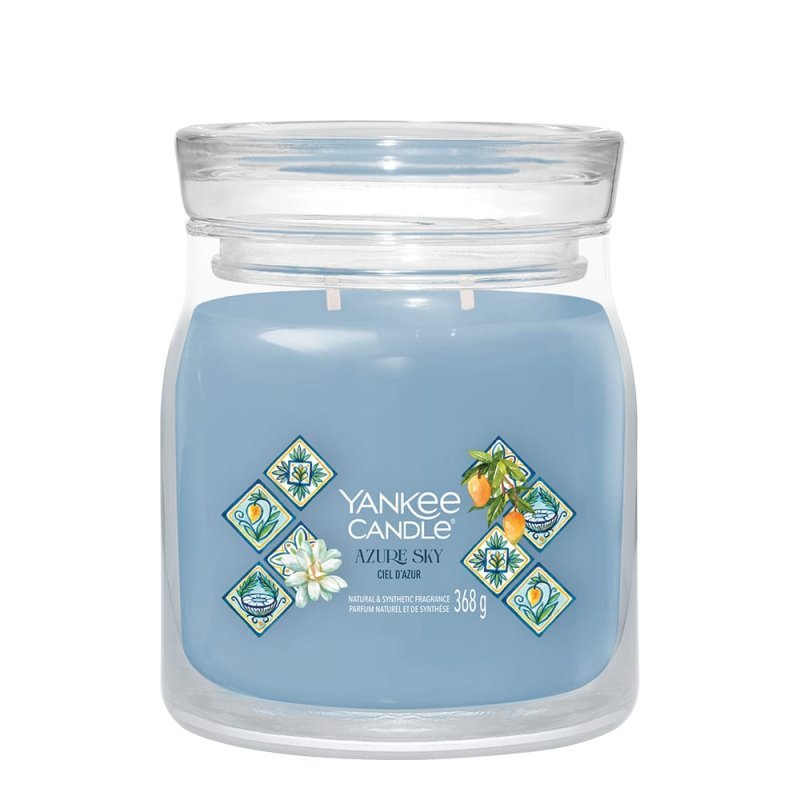 Yankee Candle Signature Medium Jar Candle - Azure Sky - Something Different Gift Shop