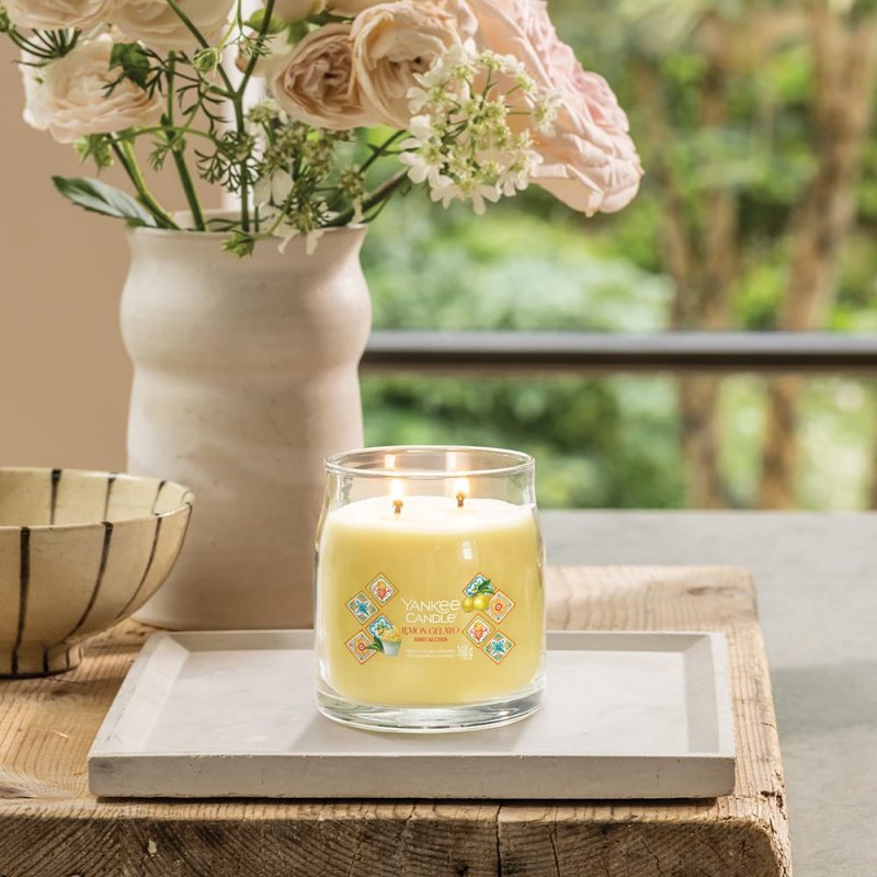 Yankee Candle Signature Medium Jar Candle - Lemon Gelato - Something Different Gift Shop