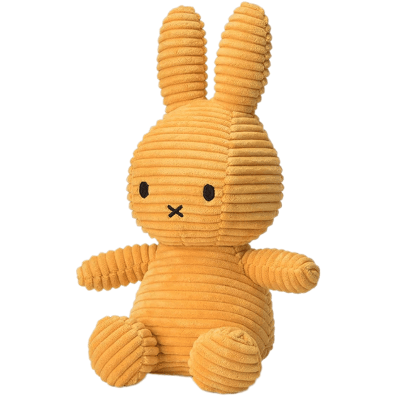 Yellow Corduroy Miffy Plush by Bon Ton Toys - Something Different Gift Shop