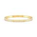 Yellow PVD Nomination Pretty Bangles bracelet with white cubic zirconia pavé detailing.