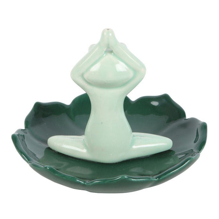 Yoga Frog Incense Stick Holder - Something Different Gift Shop