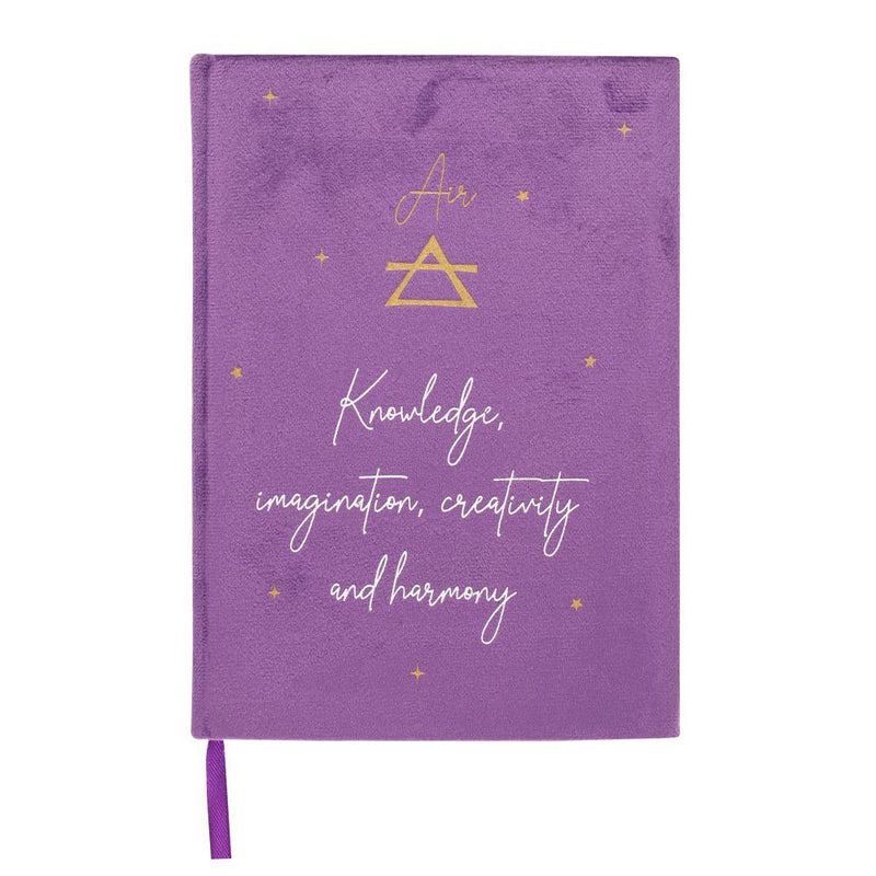 Air Element Velvet A5 Notebook - Something Different Gift Shop