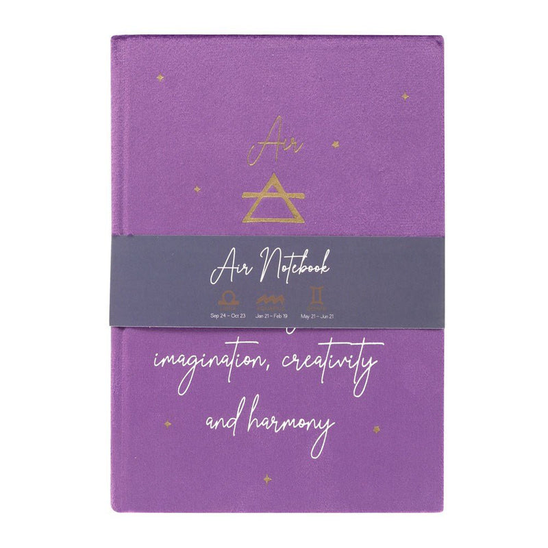 Air Element Velvet A5 Notebook - Something Different Gift Shop