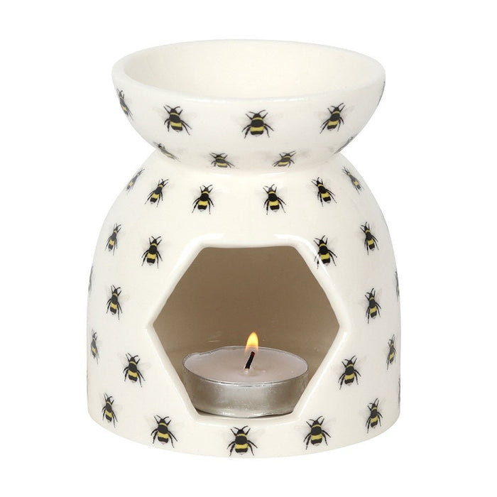 All Over Bee Print Oil Burner - Something Different Gift Shop