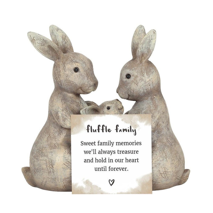 Animal Ornament - Bunny Fluffle Family - Something Different Gift Shop