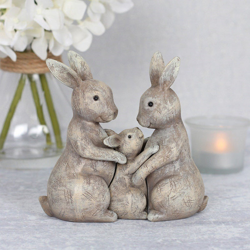 Animal Ornament - Bunny Fluffle Family - Something Different Gift Shop