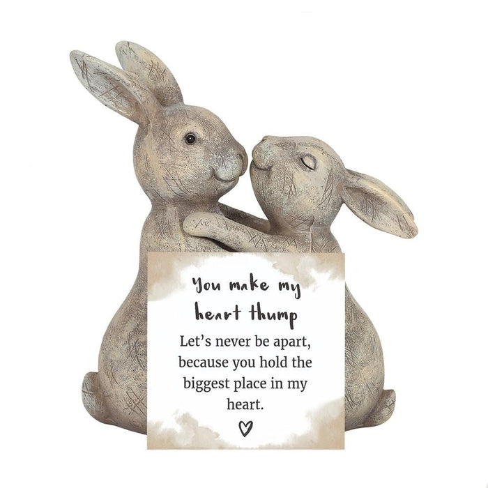 Animal Ornament - You Make My Heart Thump Bunny - Something Different Gift Shop