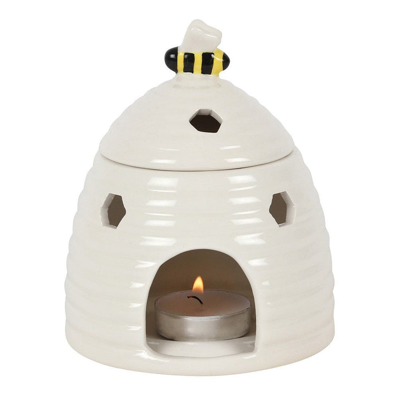 Beehive Oil Burner - White - Something Different Gift Shop