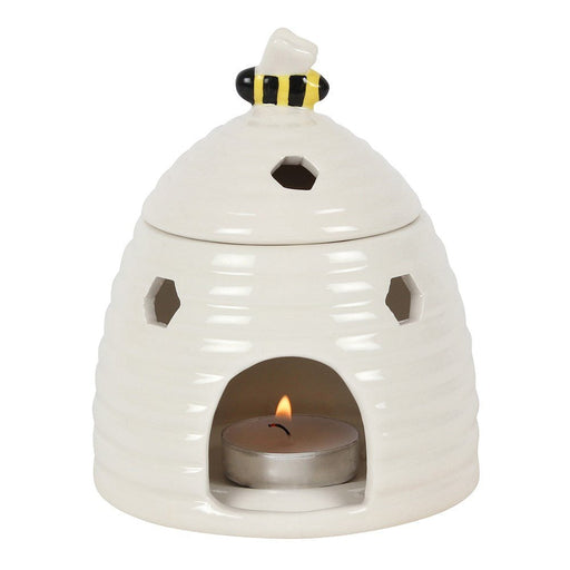 Beehive Oil Burner - White - Something Different Gift Shop
