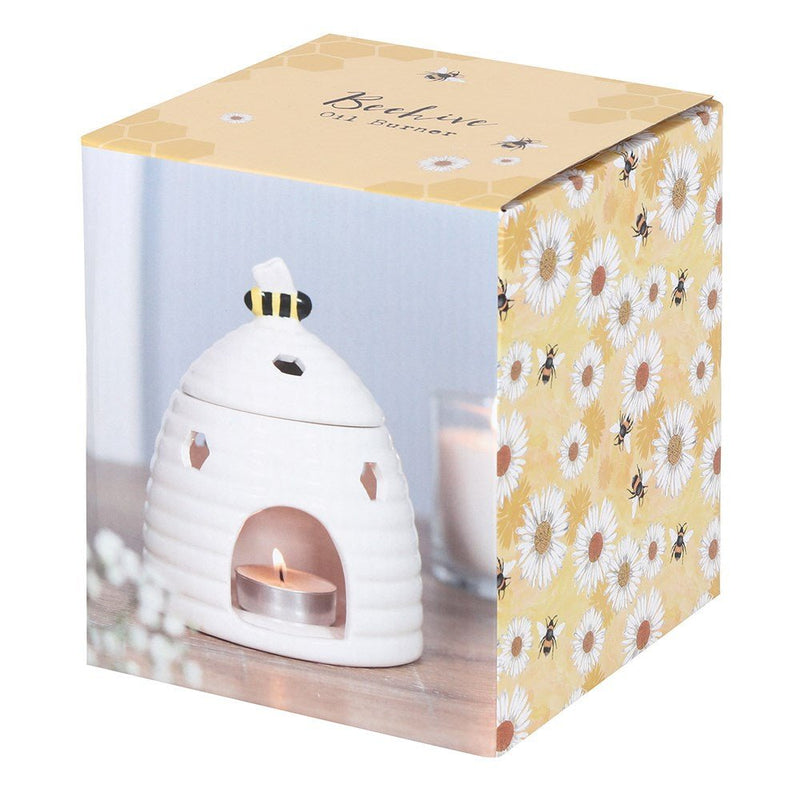 Beehive Oil Burner - White - Something Different Gift Shop