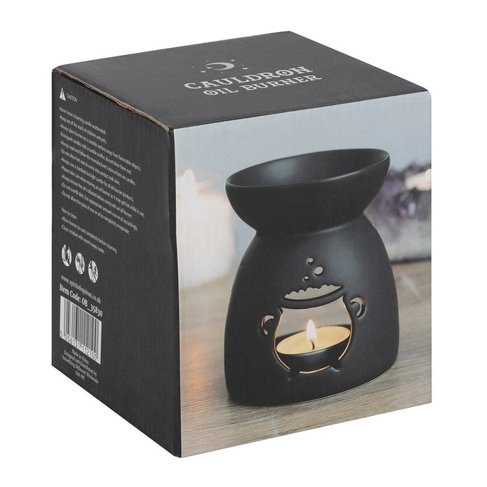 Black Ceramic Warmer - Cauldron - Something Different Gift Shop