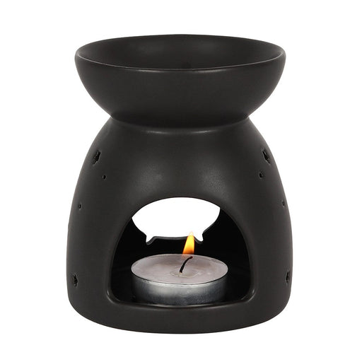 Black Ceramic Warmer - Cauldron - Something Different Gift Shop