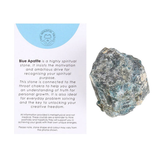 Blue Apatite Healing Rough Crystal - Something Different Gift Shop