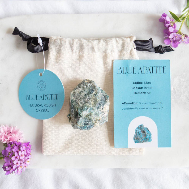Blue Apatite Healing Rough Crystal - Something Different Gift Shop