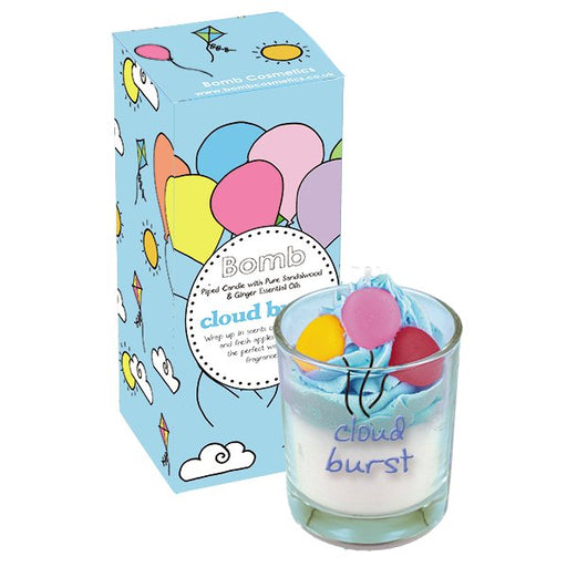 Bomb Cosmetics Piped Candle - Cloud Burst - Something Different Gift Shop