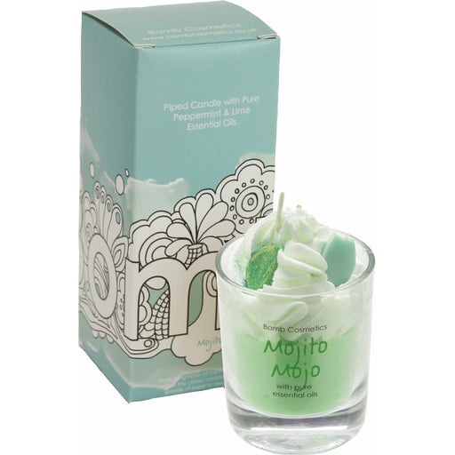 Bomb Cosmetics Piped Candle - Mojito Mojo - Something Different Gift Shop