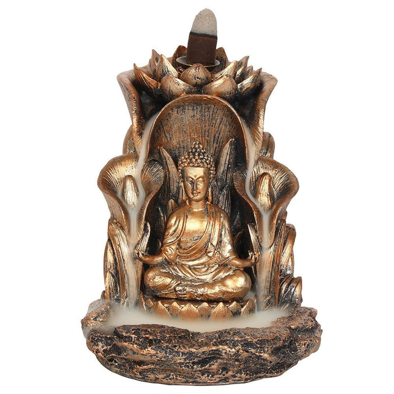 Bronze Buddha Backflow Incense Burner - Something Different Gift Shop