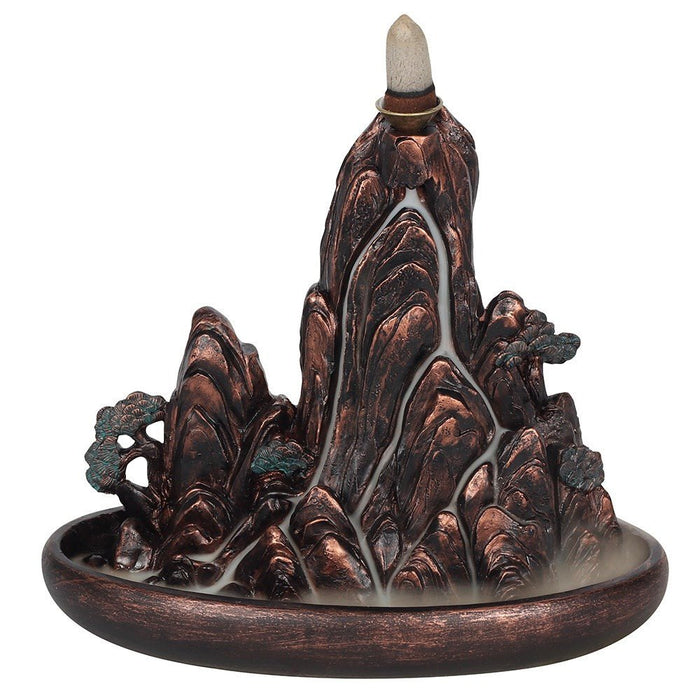 Bronze Effect Backflow Incense Burner - Island - Something Different Gift Shop