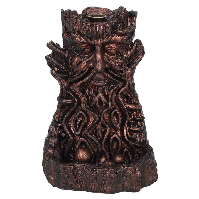 Bronze Effect Backflow Incense Burner - Tree Man Small - Something Different Gift Shop