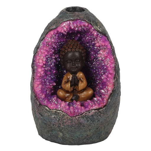 Buddha Crystal Cave LED Backflow Incense Burner - Something Different Gift Shop