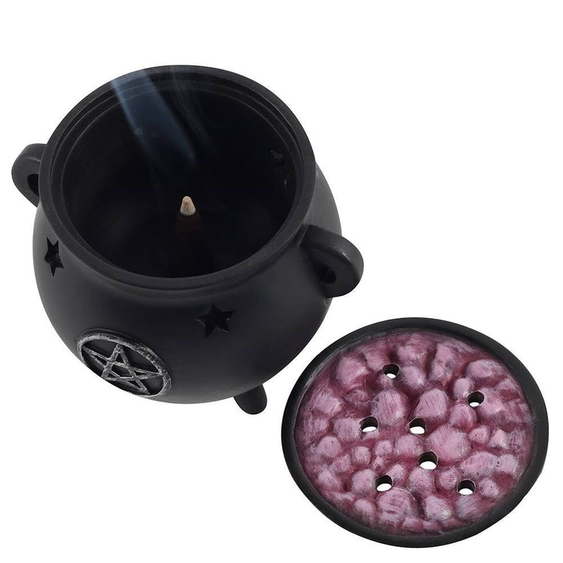 Cauldron Incense Cone Burner Pentagram - Something Different Gift Shop