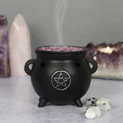 Cauldron Incense Cone Burner Pentagram - Something Different Gift Shop