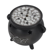 Cauldron Incense Cone Burner Triple Moon - Something Different Gift Shop
