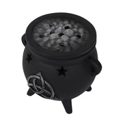 Cauldron Incense Cone Burner Triquetra - Something Different Gift Shop