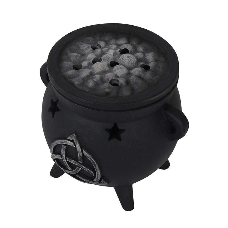 Cauldron Incense Cone Burner Triquetra - Something Different Gift Shop