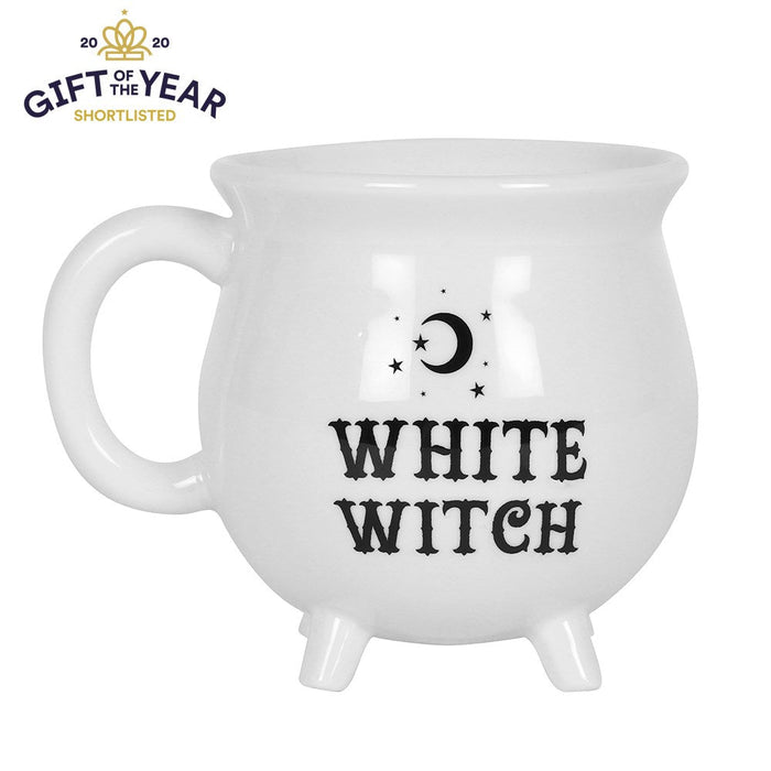 Cauldron Mug - White Witch - Something Different Gift Shop