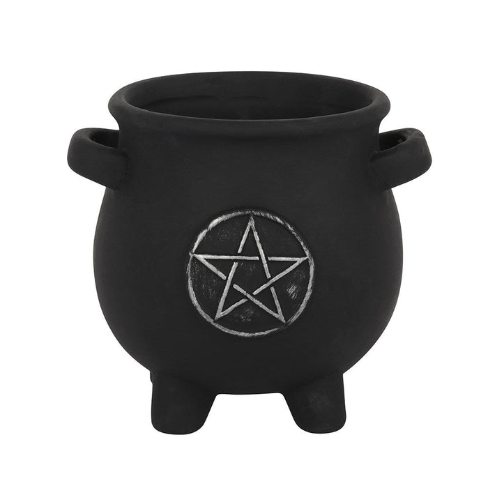 Cauldron Plant Pot - Pentagram - Something Different Gift Shop