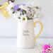 Ceramic Flower Jug - Hello Spring - Something Different Gift Shop
