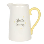 Ceramic Flower Jug - Hello Spring - Something Different Gift Shop