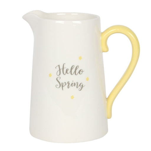 Ceramic Flower Jug - Hello Spring - Something Different Gift Shop