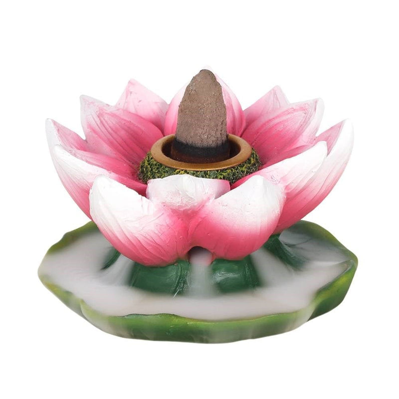 Colourful Lotus Backflow Incense Burner - Something Different Gift Shop