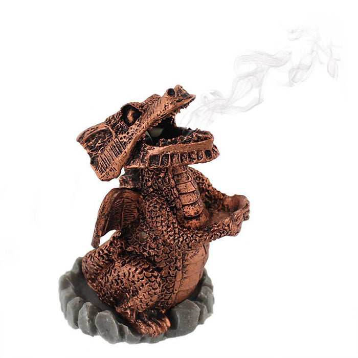 Copper Dragon Incense Cone Burner - Something Different Gift Shop