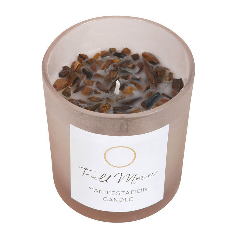 Crystal Chip Candle - Full Moon - Something Different Gift Shop