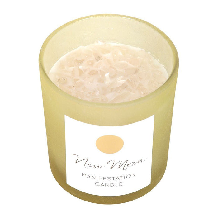 Crystal Chip Candle - New Moon - Something Different Gift Shop