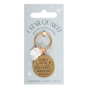 Crystal Keyring - Leave A Little Sparkle - Something Different Gift Shop