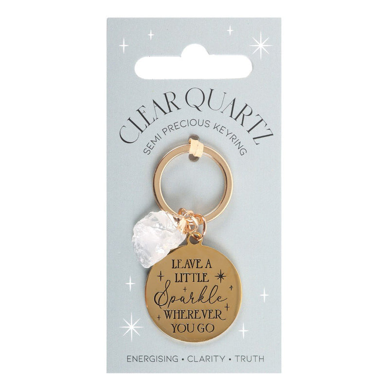 Crystal Keyring - Leave A Little Sparkle - Something Different Gift Shop
