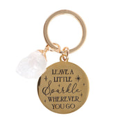 Crystal Keyring - Leave A Little Sparkle - Something Different Gift Shop