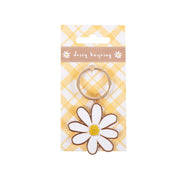 Daisy Enamel Keyring - Something Different Gift Shop