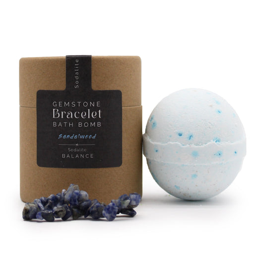 Gemstone Bracelet Bath Bomb - Sodalite - Something Different Gift Shop