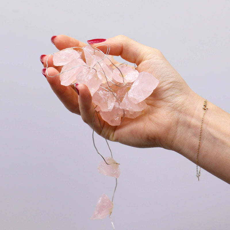 Gemstone Enchantment Lights - Rose Quartz - Something Different Gift Shop